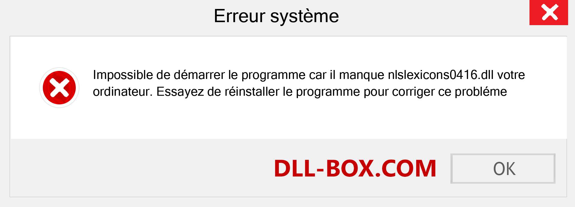 Le fichier nlslexicons0416.dll est manquant ?. Télécharger pour Windows 7, 8, 10 - Correction de l'erreur manquante nlslexicons0416 dll sur Windows, photos, images